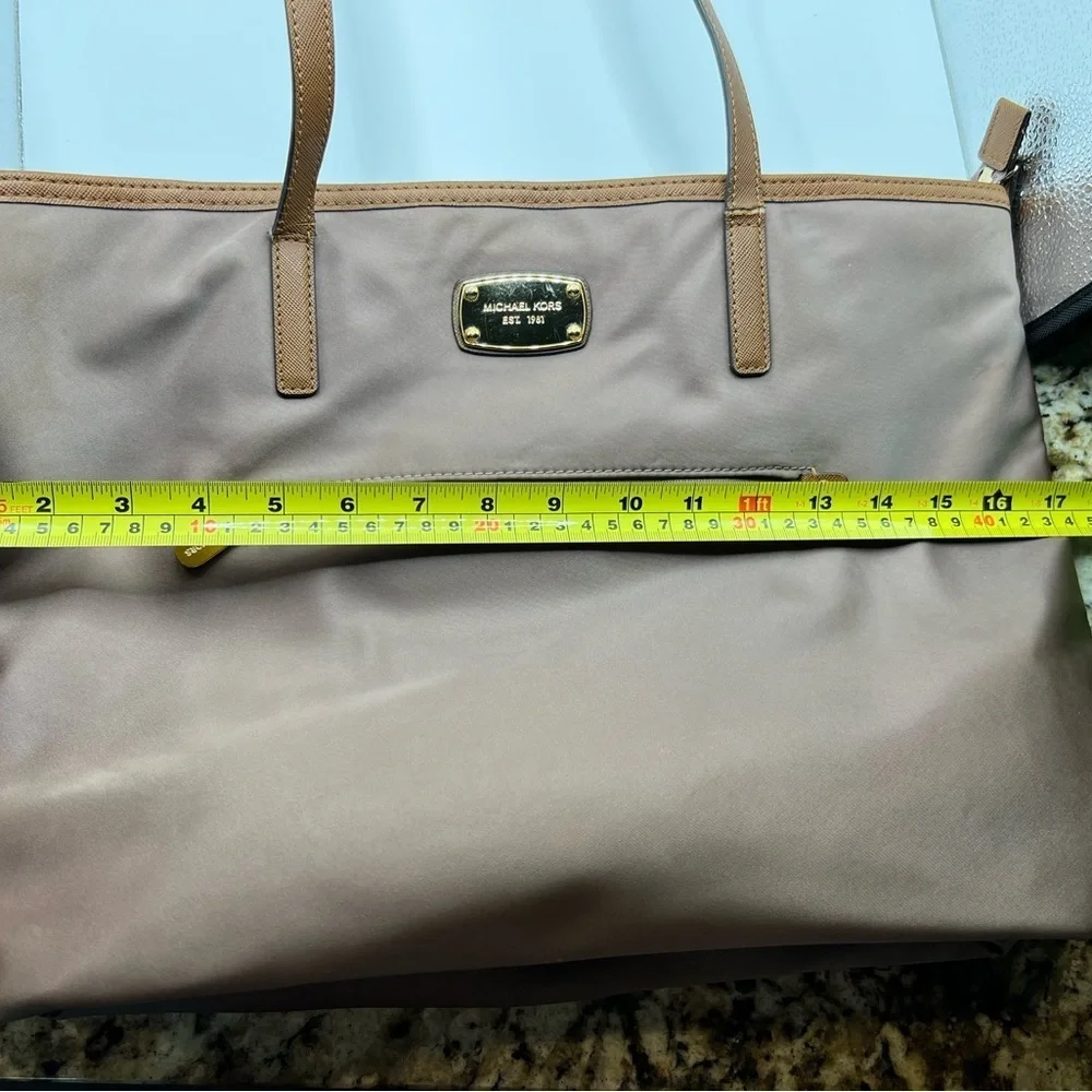 Michael Kors Satin Taupe Bag - Picture 5 of 8